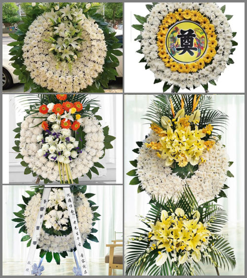 浙江省宁波海曙区龙观乡桓村村花圈速递
